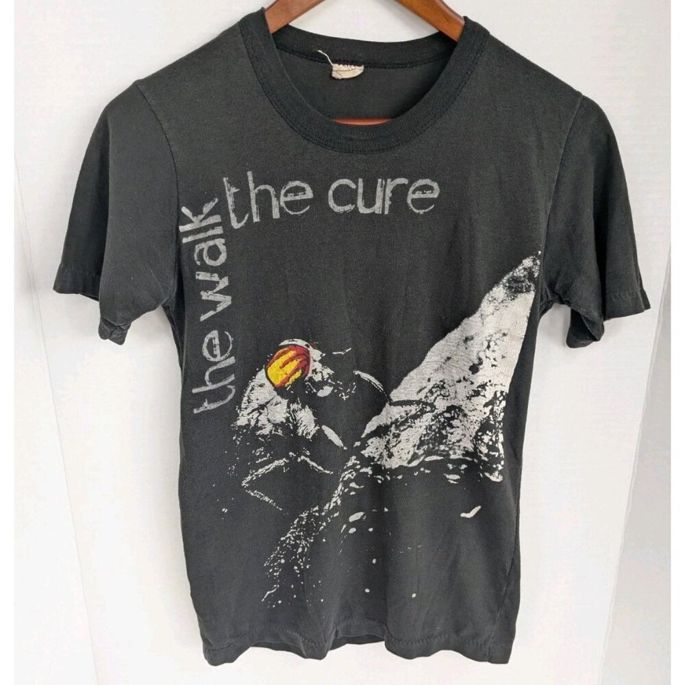Vintage The Cure T-Shirt "The Walk" Womens Small 80s Rare Single-Stitch Band Tee